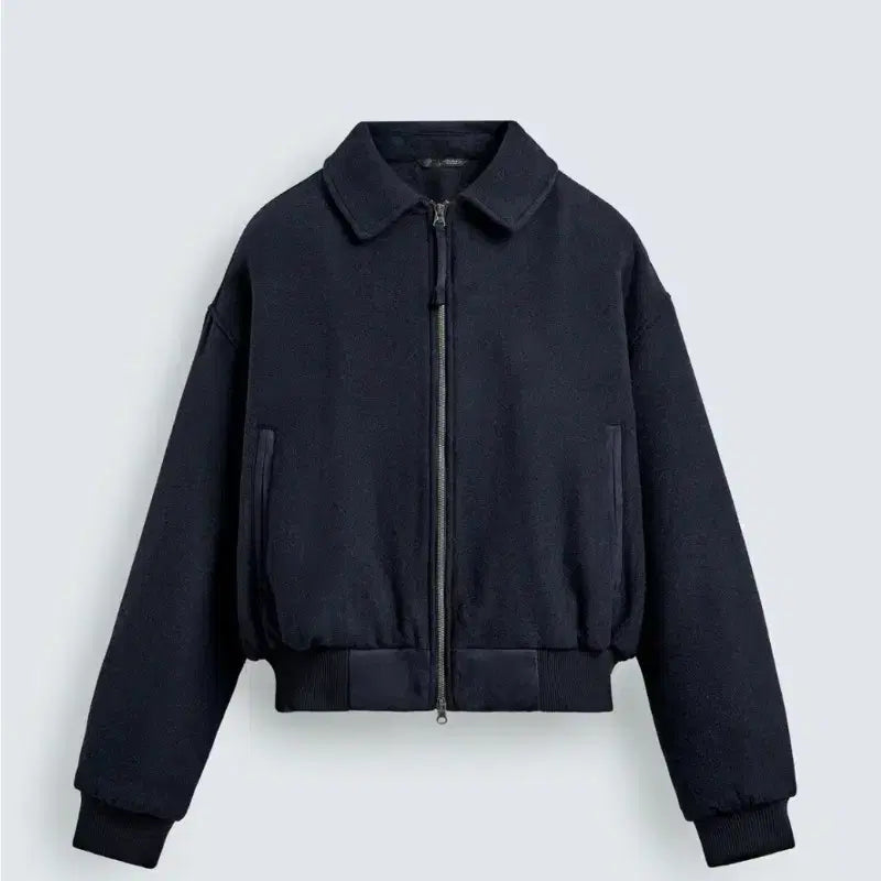 [BUNJANG] Zara Wool Blended Crop Jacket - Size S / 자라 울 블렌딩 크롭 자켓 S