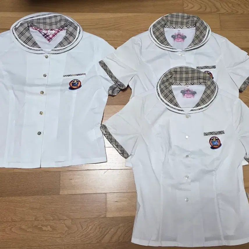 [BUNJANG] Women's Summer School Uniform Set (Donghae Middle School) - 3 Pieces / 예쁜 여자교복 하복교복 블라우스 3점(동해중)