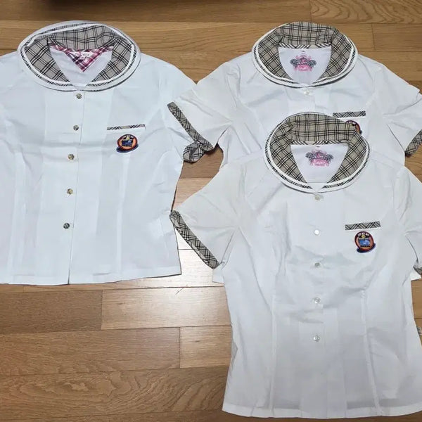 [BUNJANG] Women's Summer School Uniform Set (Donghae Middle School) - 3 Pieces / 예쁜 여자교복 하복교복 블라우스 3점(동해중)