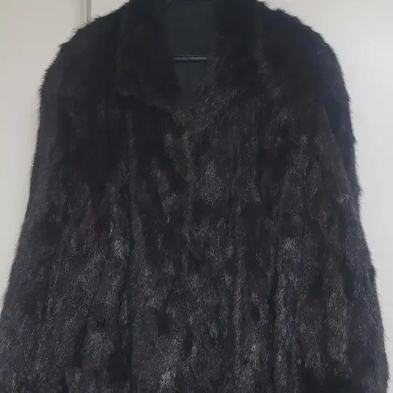 [BUNJANG] Black Mink Coat / 밍크 코트 블랙 사이즈