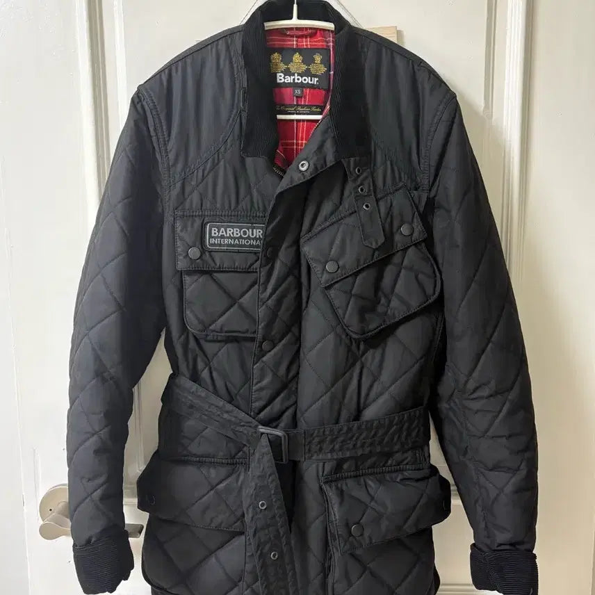 [BUNJANG] Barbour International Quilted Jacket Black XS / 바버 인터내셔널 퀼팅 자켓 블랙 XS