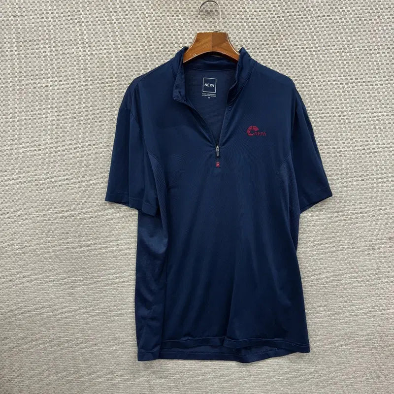 [BUNJANG] Nepa Functional Half-Zip Short-Sleeve T-Shirt Size 100 / 네파 등산 기능성 반집업 반팔티 100 D04969