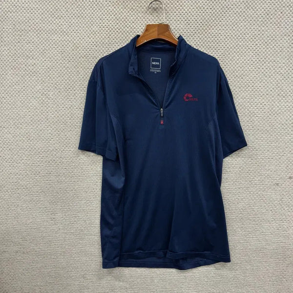 [BUNJANG] Nepa Functional Half-Zip Short-Sleeve T-Shirt Size 100 / 네파 등산 기능성 반집업 반팔티 100 D04969