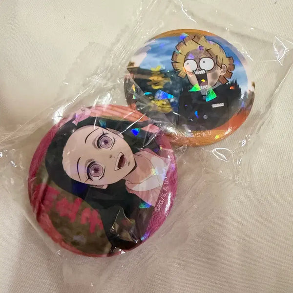 [BUNJANG] Demon Slayer Nezuko & Zenitsu Badge Bundle / 귀멸의 칼날 네즈코 젠이츠 뱃지 일괄 핀매