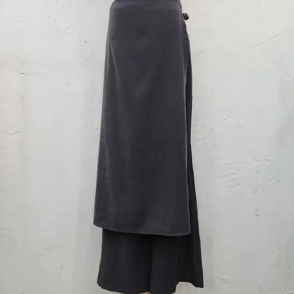 [BUNJANG] Wrap Skirt Style Slacks / 랩 스커트 슬렉스