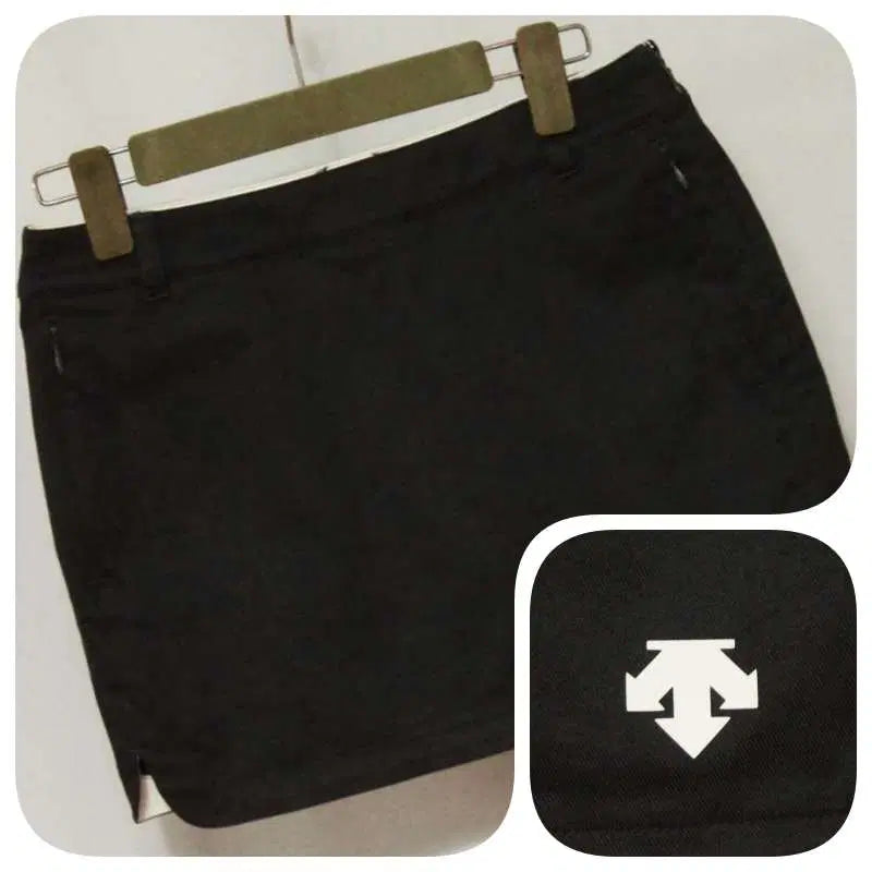 [BUNJANG] Descente Golf Black Functional Skirt (Waist 64) / 데상트골프 블랙 기능성 골프스커트 허리64