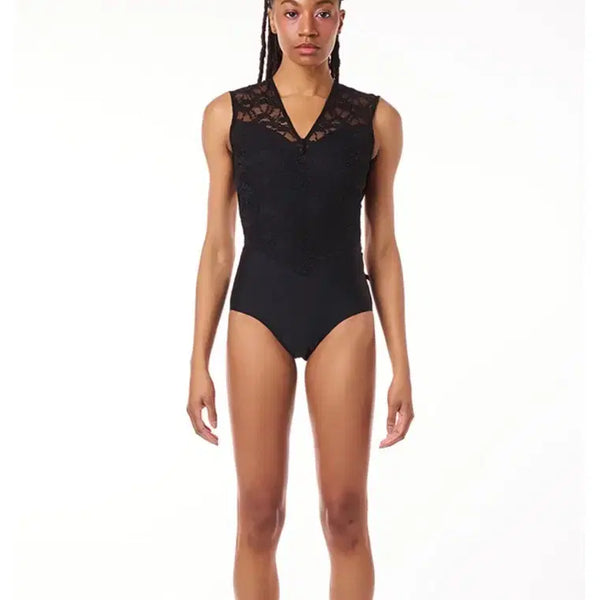 [BUNJANG] Loosfly Open Back Supplex Leotard Black / 루스플라이 오픈백 수플레스 레오타드(블랙)