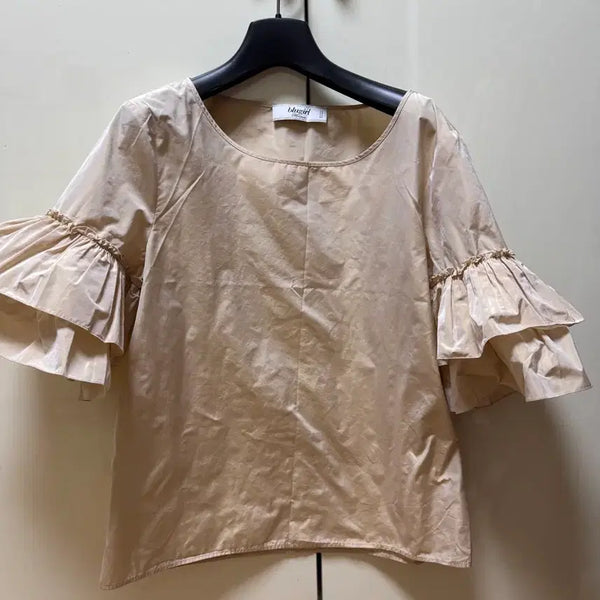 [BUNJANG] Bluegirl Peach Satin Blouse / 블루걸 블라우스