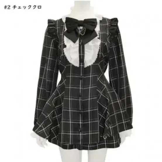 [BUNJANG] Secret Honey Black Check Setup Suit / 시허니 시크릿허니 블랙 체크 셋업