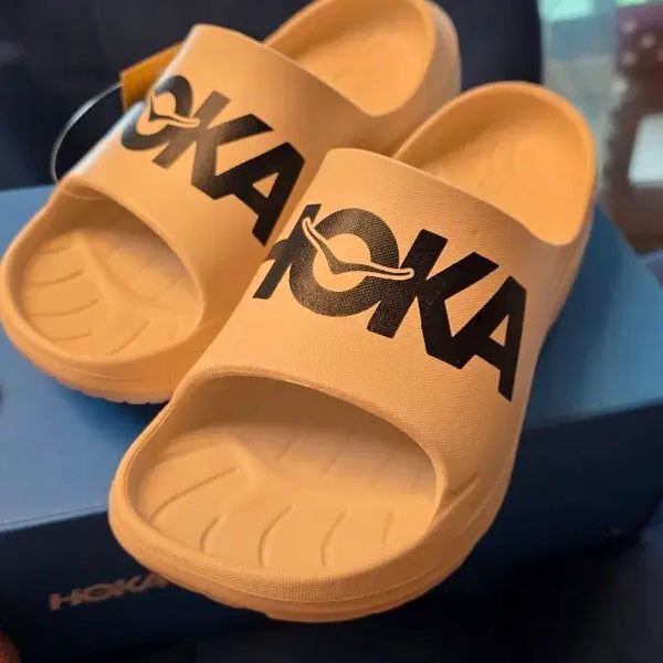 [BUNJANG] Hoka Ora Athletic Slide Sandals Beige / 호카 애슬레틱 슬라이드 슬리퍼 베이지