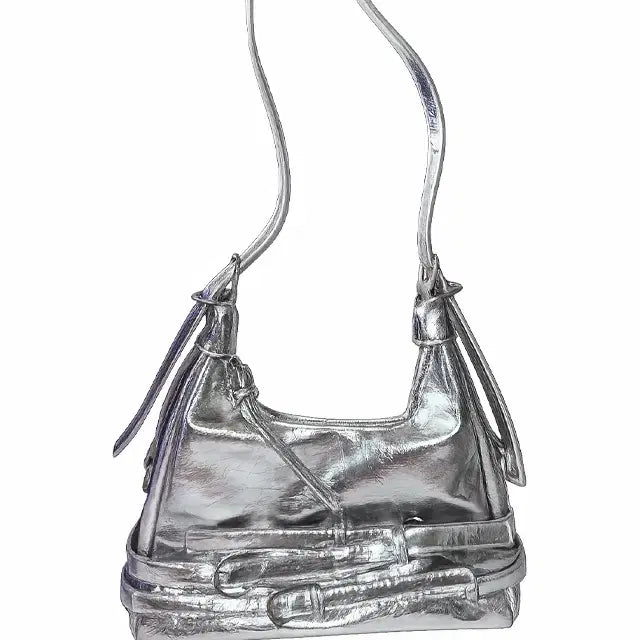 [BUNJANG] Silver Shoulder Bag / 실버가방 숖더백 실버 바캉스 가방 간절기 가을 백