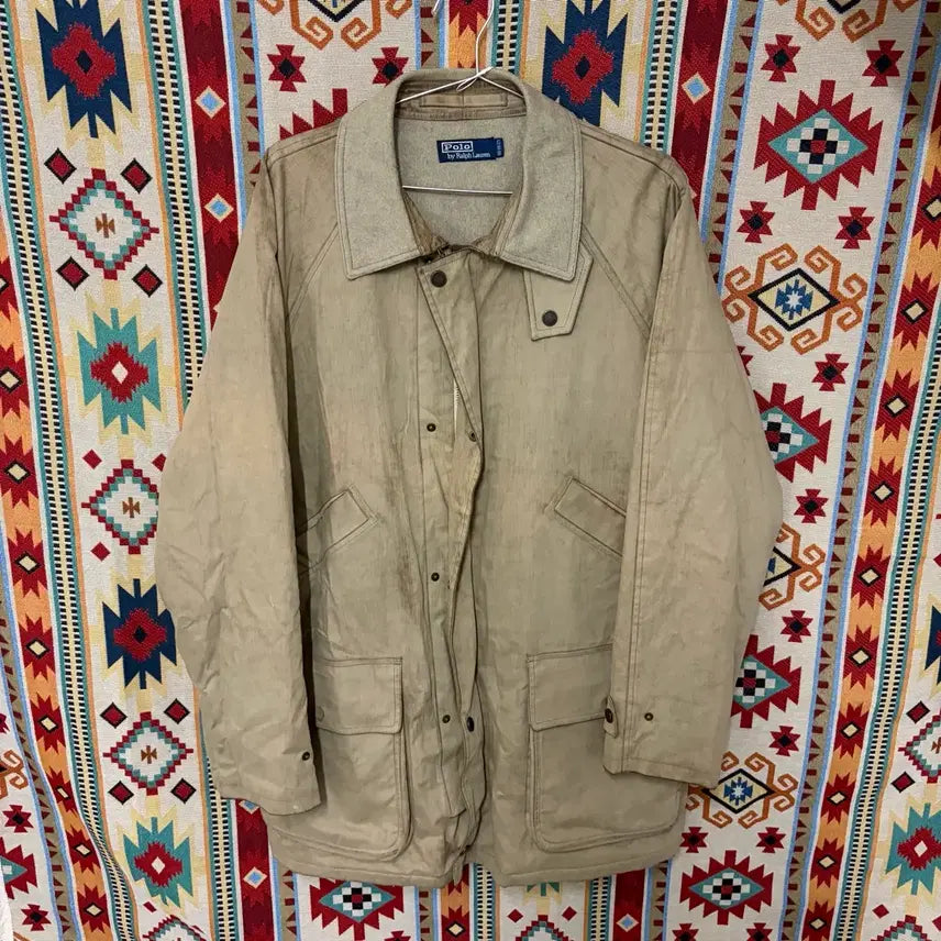 [BUNJANG] Polo Ralph Lauren Men's Classic Field Jacket / 폴로 랄프로렌 남성 클래식 야상 코트 자켓 L