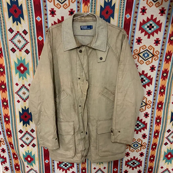 [BUNJANG] Polo Ralph Lauren Men's Classic Field Jacket / 폴로 랄프로렌 남성 클래식 야상 코트 자켓 L
