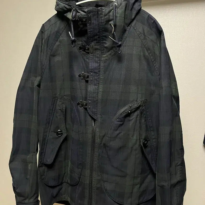 [BUNJANG] EASTLOGUE 19FW Black Watch Waxed Deck Jacket - Large / EASTLOGUE 19FW 블랙와치 왁스 덱자켓 L
