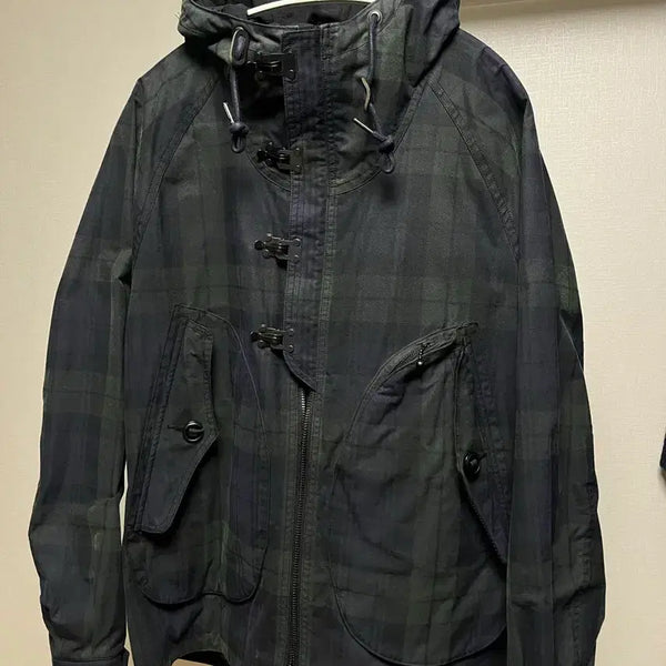 [BUNJANG] EASTLOGUE 19FW Black Watch Waxed Deck Jacket - Large / EASTLOGUE 19FW 블랙와치 왁스 덱자켓 L