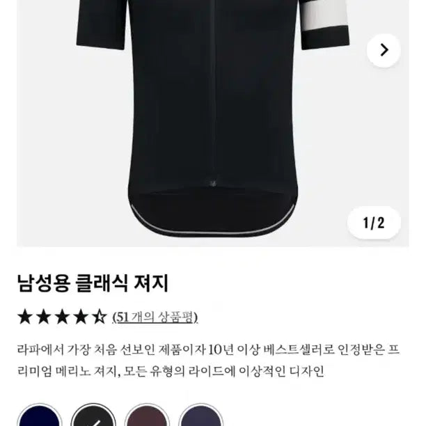 [BUNJANG] Rapha Classic Jersey M Black/White / 라파 클래식 저지 M 블랙/화이트