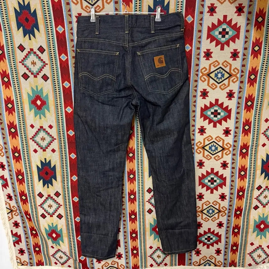 [BUNJANG] Carhartt WIP Men's Regular Fit Denim Jeans with Patch (29/32) / 칼하트 WIP 남성 와펜 레귤러 데님 청바지 29/32