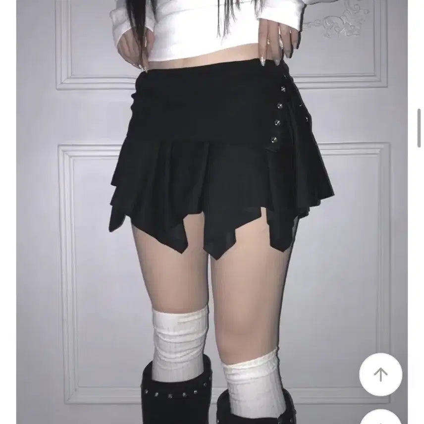 [BUNJANG] Frill Skirt Black / 프릴 스커트 블랙