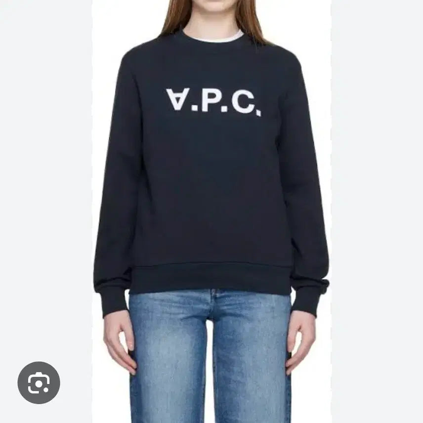 [BUNJANG] A.P.C. VPC Logo Sweatshirt Navy / 상품명: A.P.C. 아페쎄 V.P.C 로고 맨투맨 (네이비)