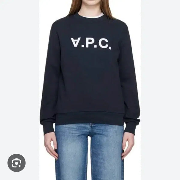 [BUNJANG] A.P.C. VPC Logo Sweatshirt Navy / 상품명: A.P.C. 아페쎄 V.P.C 로고 맨투맨 (네이비)