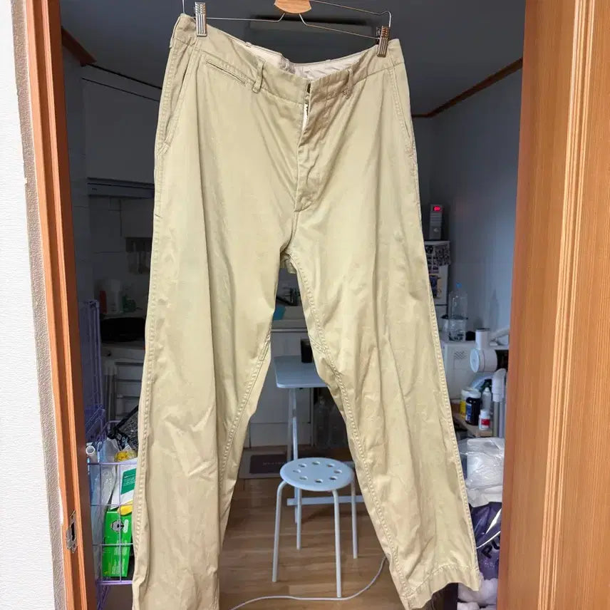 [BUNJANG] nanamica Wide Chino Pants Khaki Size 34 / 나나미카 와이드 치노팬츠 카키 34사이즈