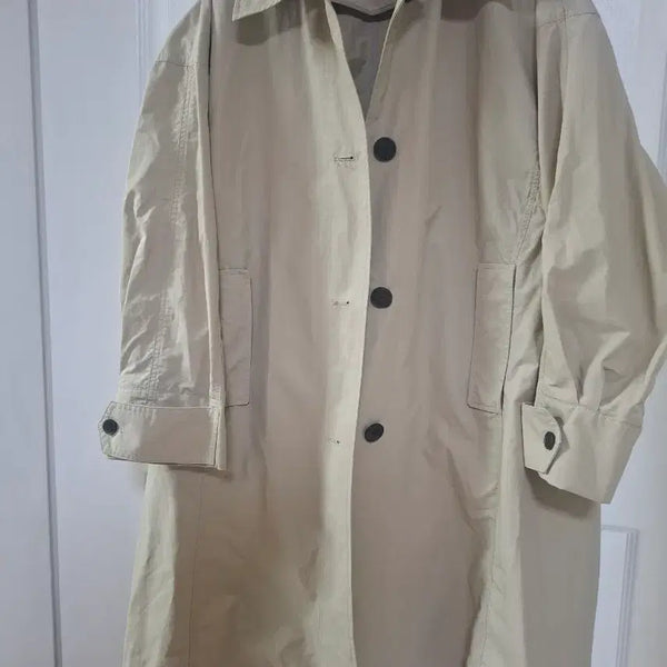 [BUNJANG] NICECLAUP Beige Oversized Trench Coat / 나이스클랍 베이지 오버핏트렌치코트ㅡfreeㅡ새상품