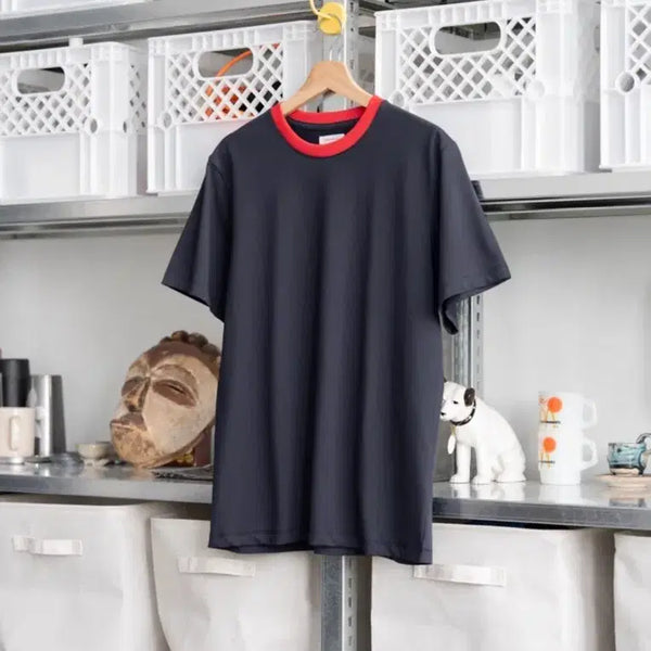 [BUNJANG] Everyone Lip Light T-Shirt Red/Navy / 에브리원 립 라이트 티셔츠 레드/네이비, 2