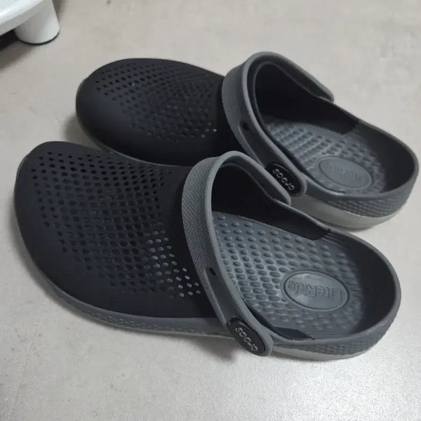 [BUNJANG] Crocs Literide Clog Black J6 (US 7/8) / 크록스 라이트라이드 클로그 블랙 J6 (250)
