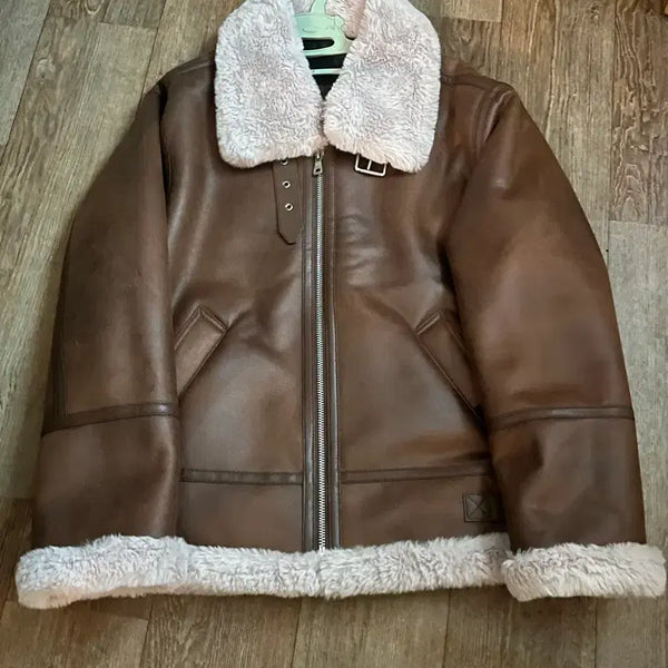 [BUNJANG] Brown Mustang Jacket / 브라운 무스탕