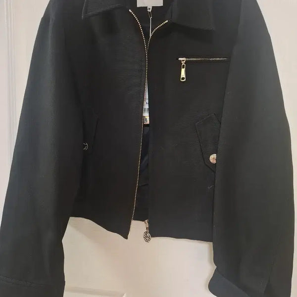 [BUNJANG] SJYP Black Cropped Jacket M / SJYP 블랙 크롭 자켓 M