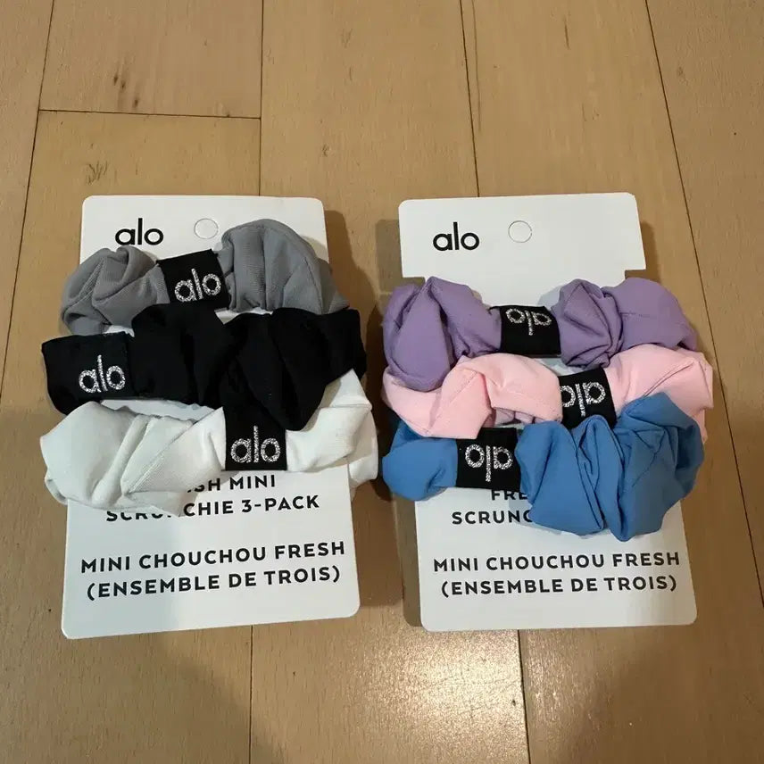 [BUNJANG] Alo Yoga Mini Scrunchie Set (3-Piece) / 알로 요가 미니 스크런치 3종 세트