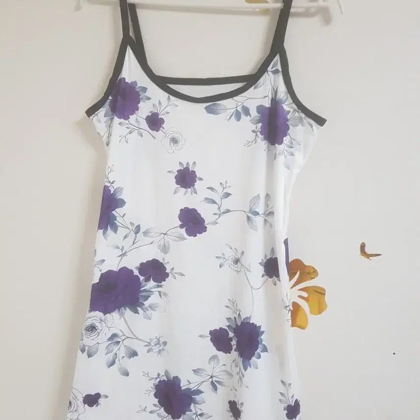[BUNJANG] Floral Sleeveless Women's Pajamas / 잠옷 민소매 여성 잠옷 꽃무늬(55)