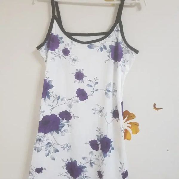 [BUNJANG] Floral Sleeveless Women's Pajamas / 잠옷 민소매 여성 잠옷 꽃무늬(55)