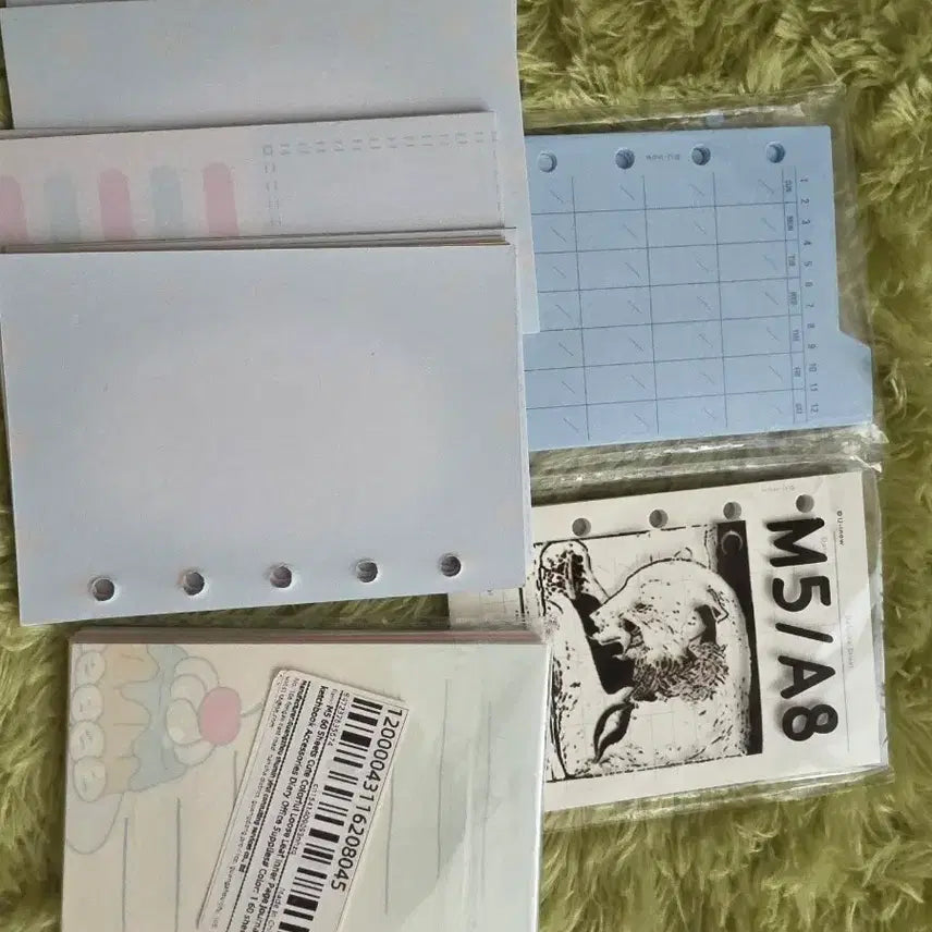 [BUNJANG] A5 6-Hole Binder Inner Pages / M5 5공 다이어리 속지