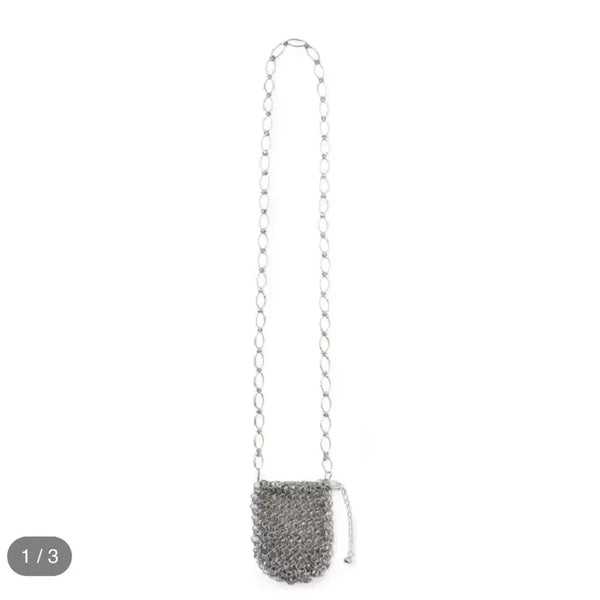 [BUNJANG] OBJЕKT Chain Mini Pouch / OBJEKT 오브제 체인 미니 파우치 MINI POUCH WITH CHAIN
