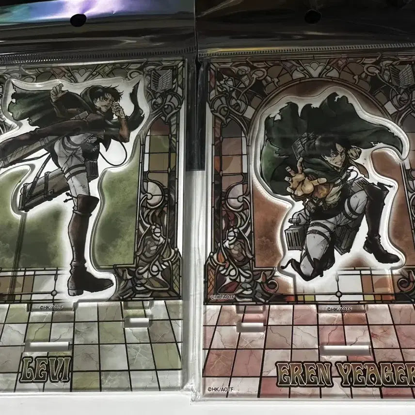 [BUNJANG] Attack on Titan Levi & Eren Yeager Acrylic Stand Set (Sealed) / (미개봉) 진격의 거인 리바이 & 에렌 예거 아크릴 스탠드 2종
