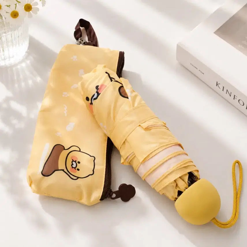 [BUNJANG] Kakao Friends Choonsik 5-Section Lightweight Umbrella / (거의새거) 춘식이 5단 경량 양우산