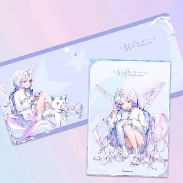 [BUNJANG] Ayatsuno Yuni Special Desk Mat & Poster Set / 스텔라이브 아야츠노유니 스페셜 장패드 & 포스터 세트