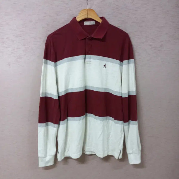 [BUNJANG] Beanpole Striped Long-Sleeve T-Shirt / B8-22/빈폴 스트라이프 긴팔 티셔츠 봄가을 남성