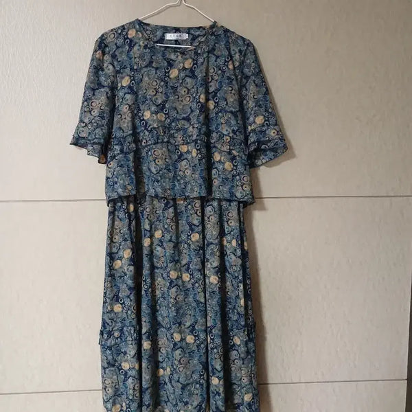 [BUNJANG] Chiffon Floral Ruffle Dress / 쉬폰 플로럴 프릴 원피스