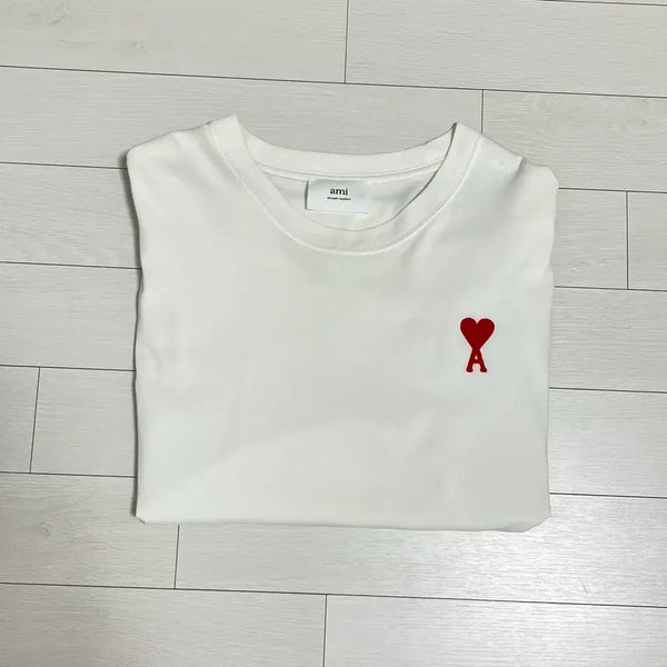 [BUNJANG] AMII Heart Logo T-Shirt / [구매가22만] 아미 반팔티