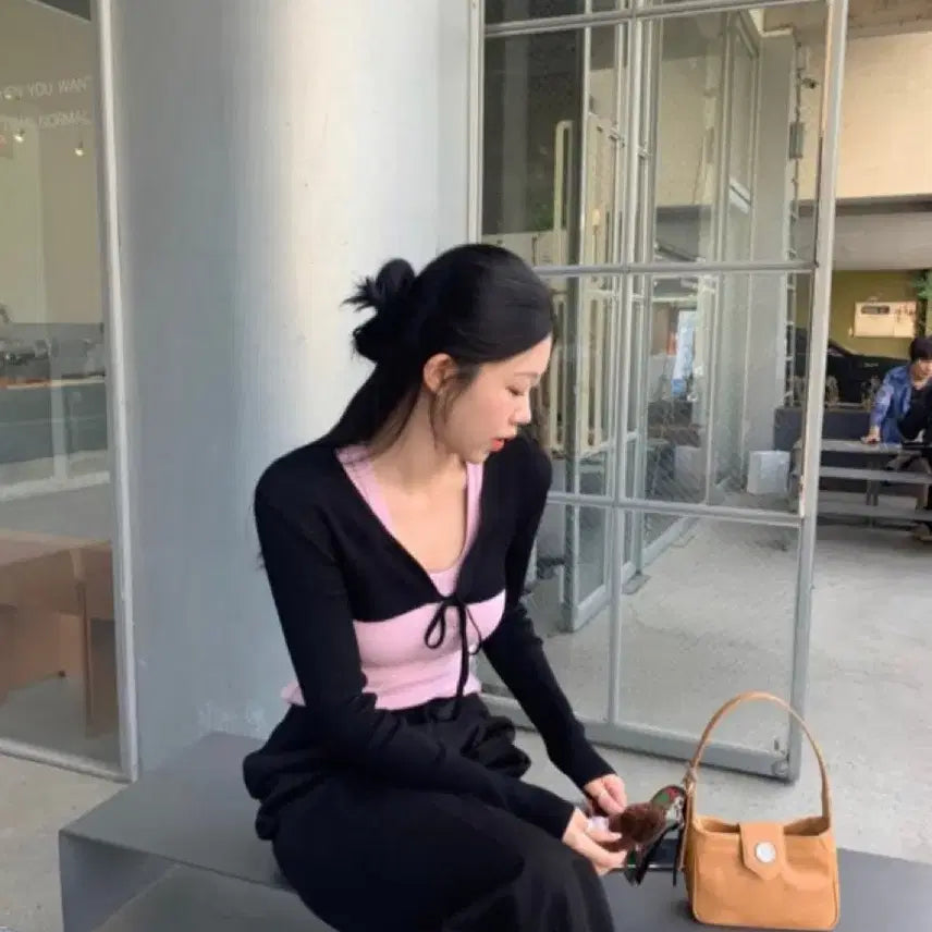 [BUNJANG] ONT Belerro Cardigan Black / (새제품)온트 볼레로 가디건 블랙