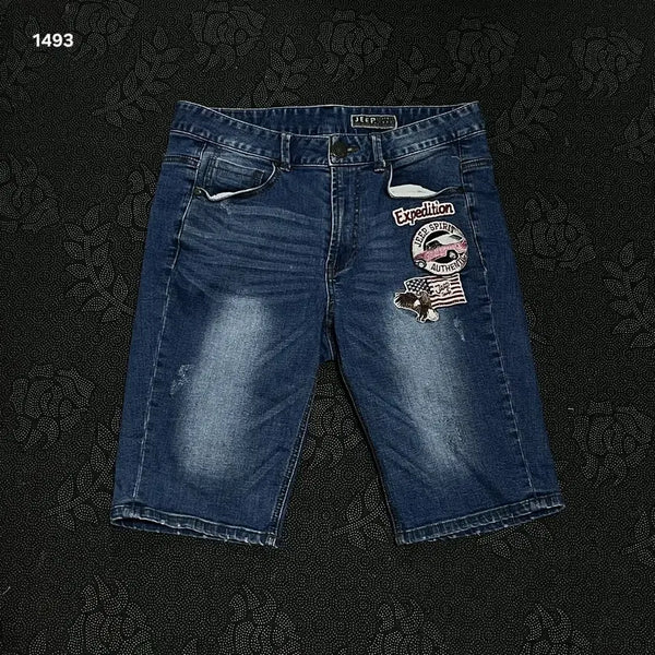 [BUNJANG] Jeep Spirit Patch Denim Shorts Size 30 / 지프 스피릿 패치 데님 반바지 30