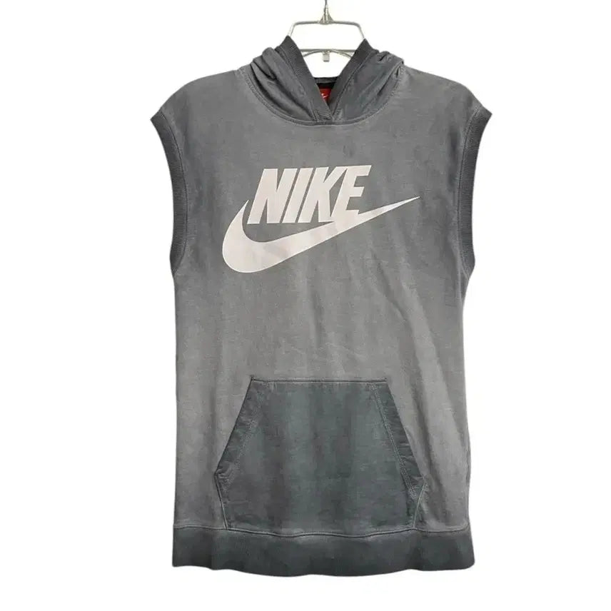 [BUNJANG] Nike Sleeveless Hoodie XL / 나이키 그레이 민소매 후드 XL