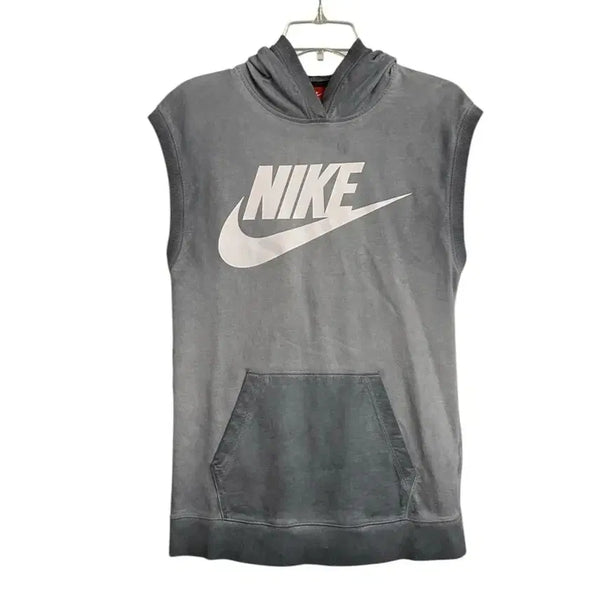 [BUNJANG] Nike Sleeveless Hoodie XL / 나이키 그레이 민소매 후드 XL