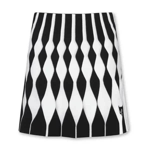 [BUNJANG] WAAC Argyle Pattern Knit Culottes Skirt / [새상품] 왁 골프 아가일패턴 니트 큐롯 스커트