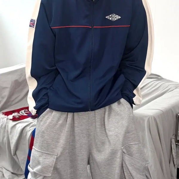 [BUNJANG] Umbro Union Jack Sideline Track Top Jersey L / 엄브로 사이드라인 유니언잭 트랙탑 져지 L