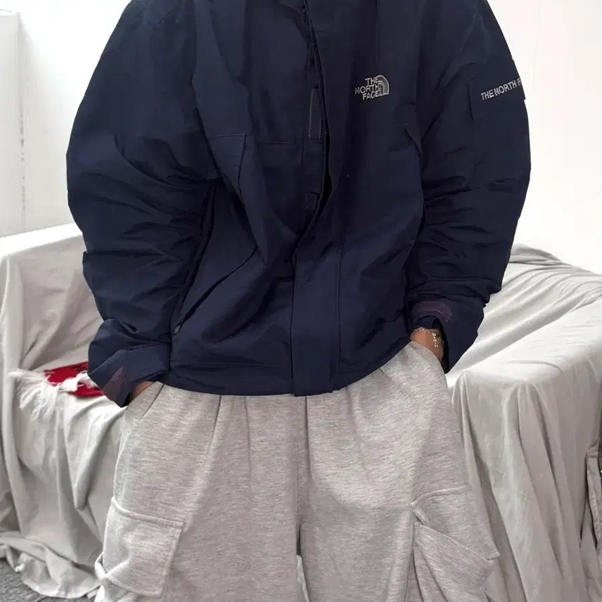 [BUNJANG] The North Face Navy Windbreaker Jacket L / 노스페이스 네이비 바람막이 자켓 L