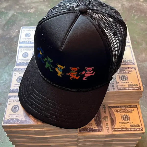 [BUNJANG] Grateful Dead Dancing Bears Mesh Trucker Cap Vintage Ball Cap / 그레이트풀 데드 메쉬 트러커캡 빈티지 볼캡