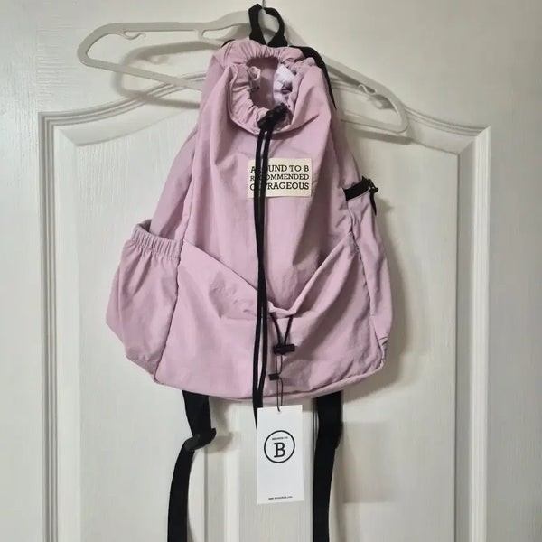 [BUNJANG] Around2b Nylon Washed Backpack Pink / 어라운드투비 백팩 핑크